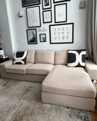 Reversible Ikea Kivik sectional couch