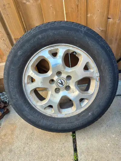 Selling (3 only) ACURA 17" rims (and tires) which came off an Acura 2001 MDX Here are some details:...
