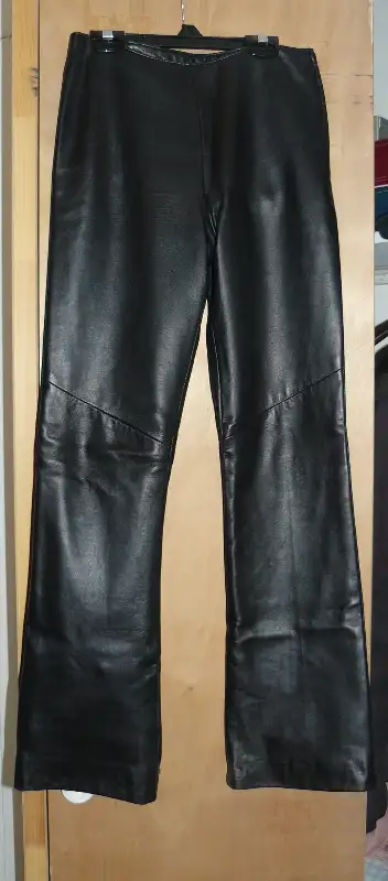 BLACK LEATHER PANTS, View more