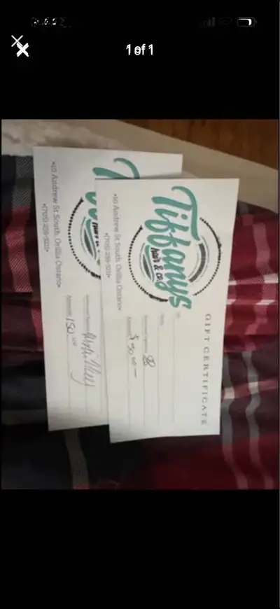 Tiffany’s hair gift cards , View more