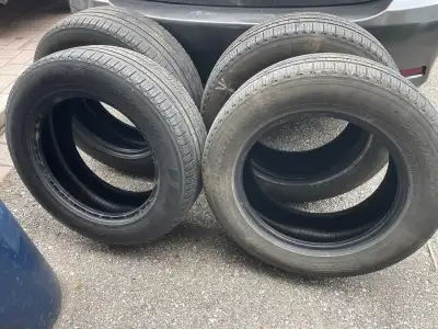$50 in total One set of 2013 Toyota RAV4 Seasonal Tires (Pirelli Scorpion) Half Tread for each tire...