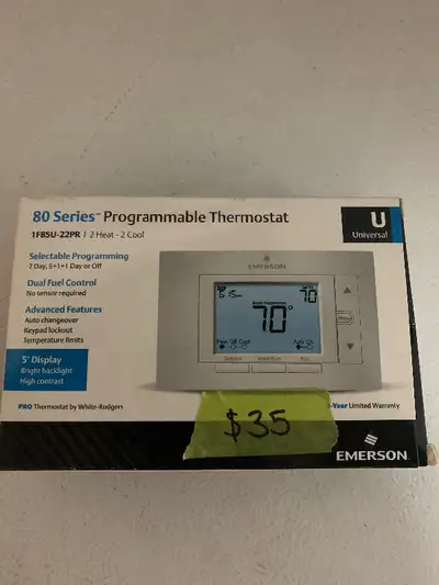 Programmable thermostat, View more