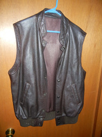 Size Large Men's Leather Vest