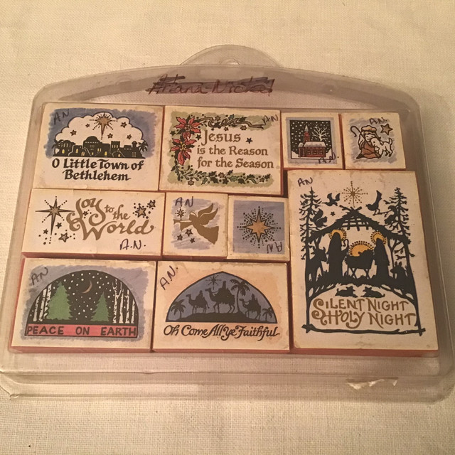 Christmas Card Making Rubber Stamps in Hobbies & Crafts in Kamloops - Image 2