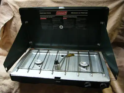 Rechaud au propane 2 ronds Coleman. Vert/argent., View more