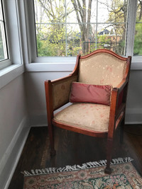 Vintage wood armchair
