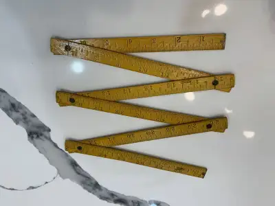 Vintage Wood Folding Tape Measure, View more