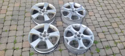 two different Pairs of Mazda 17" rims wheels no tires pair of Mazda 17" rims wheels off from Mazda 5...