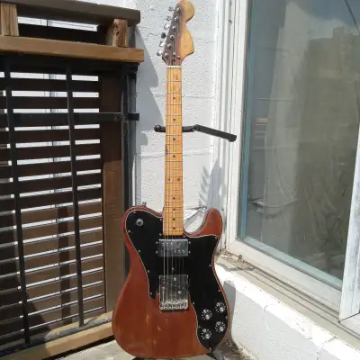 1970's Fender Telecaster Deluxe, player grade for sale. The body is a 1-piece hefty chunk of alder a...