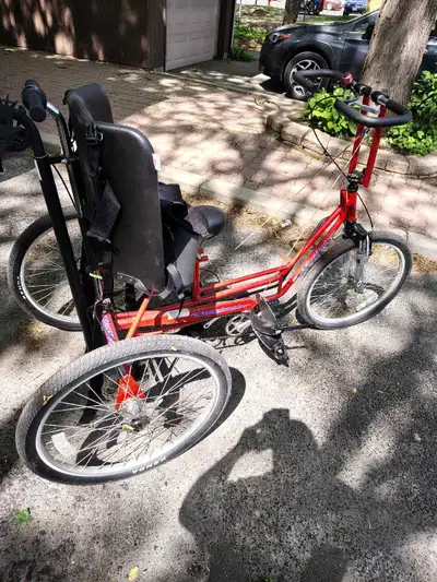 Adaptive bike - Limited mobility / special needs, View more
