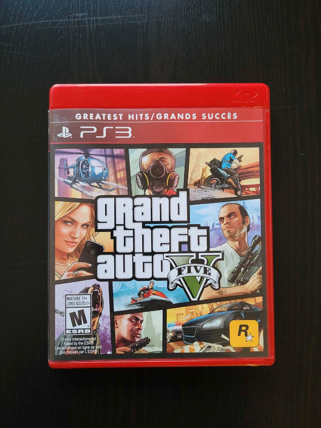 Grand Theft Auto V (Sony PlayStation 3 PS3, 2013) CIB Jeux Vidéo dans Sony PlayStation 3  à Ville de Montréal