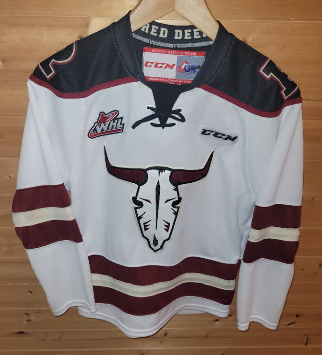 Red Deer Rebels jerseys. Youth 3rd - toddler print jersey in Arts & Collectibles in Red Deer
