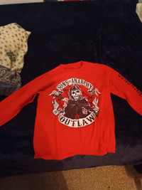 Medium Red Sons Of Anarchy Long Sleeve for $5 or best offer