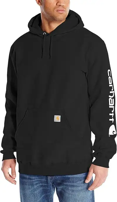 *New (Reg. $85)* CARHARTT Men's Sleeve Logo Hooded Sweatshirt, View more
