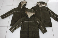 BOYS SUEDE SHERPA WINTER COAT WITH HOOD SIZE 3, 4, 5, 6, 7, 8