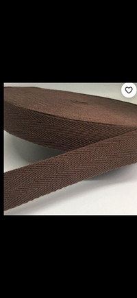 New Brown Natural 1/2 inch Cotton Twill Tape ribbon
