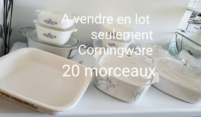 Corningware à vendre en lot seulement 20 morceaux dans Vaisselle et articles de cuisine  à Ville de Montréal
