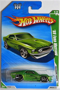 Hot Wheels 1/64 '69 Ford Mustang T-Hunt Diecast Car