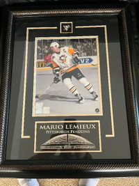 Authentic Mario Lemieux (Pittsburgh Penguins legend) signed 8x10