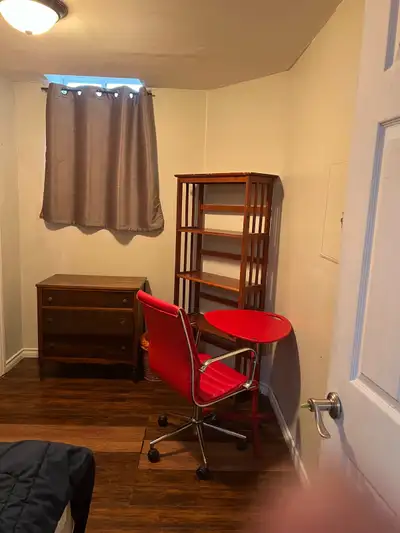 Single, furnished room for one person only. Utilities, laundry and Wifi are included. Two roommates....