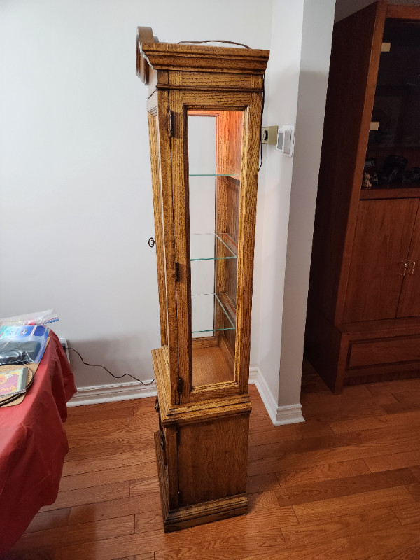 Wood Curio (Display) Cabinet in Hutches & Display Cabinets in Mississauga / Peel Region - Image 2