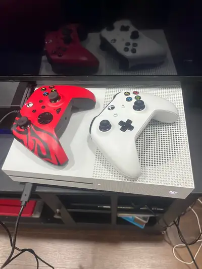 Xbox One S + 2 Controllers, View more