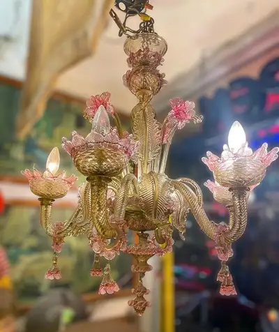 Beautiful Vintage Murano Chandelier, View more