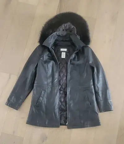 T Tahari Leather Jacket, View more