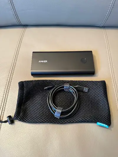 Like new. Comes with USB-C cable and carrying case.