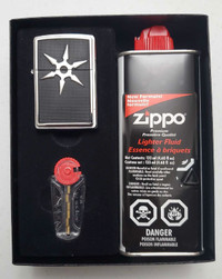 Brand new Zippo gift set " Mike L" engraved on back