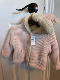 Brand new Baby Gap Girl Hooded Knit Cardigans / Sweaters