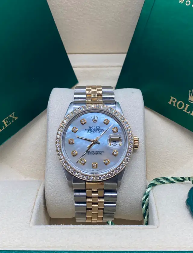 Rolex 36mm Mother of Pearl Diamonds63782626671233124