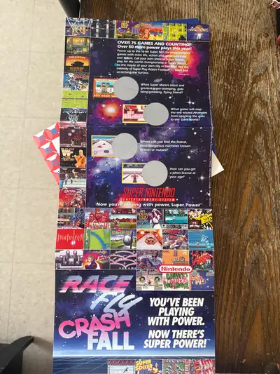 Relive the nostalgia with this vintage Nintendo Power poster featuring the Super Scope 6! This poste...