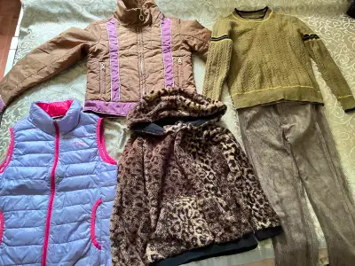 Girls clothes lot, from like new to good conditions, including Water Resistant Puffer Jacket, puffer...