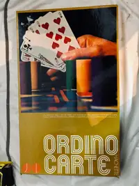 1972 jeu de société ORDINO CARTE par Hachette VINTAGE *RARE*