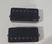 EMG 57-7 / EMG 66-7 Brushed black chrome 7 cordes/string