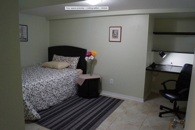 Private Room – $650. Separate entrance. Utilities, Wi-Fi & laundry included. Clean, quiet, cozy room...