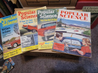 Vintage Popular Mechanics, Science, Sport magazines 40's - 60's