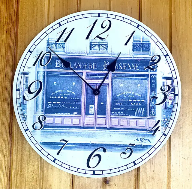 Parisian Bakery Wall Clock -FrenchCountry Wall Clock in Home Décor & Accents in Ottawa - Image 5