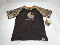 NEW Carhartt Boy Brown Camouflage shirt Size 4T