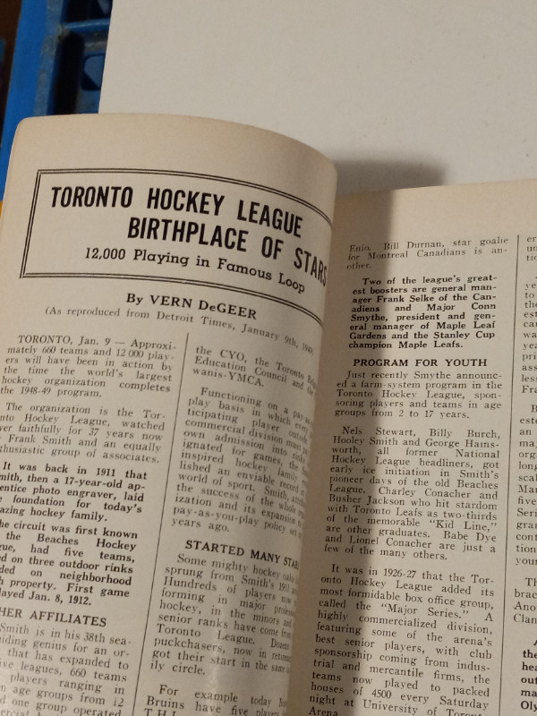 Vintage Rare Toronto Hockey League Year Book Season 1948/49 EX in Arts & Collectibles in Trenton - Image 4