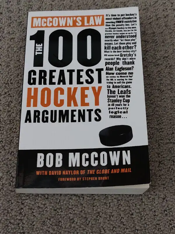 McCown's Law The 100 Greatest Hockey Arguments Book - Bob McCown in Fiction in Calgary - Image 2
