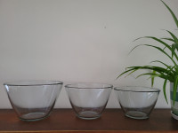 Anchor Splashproof Glass Mixing Bowl Set – 4 / 3 / 2 quart