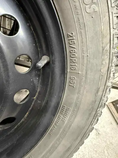 Was on a 2004 Camry winter tires- Nitto tires SN2-Made by Toyo Tires. Size 215 60 16 Includes brand...
