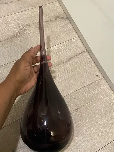 Tall Purple Glass Decorative Vase , View more