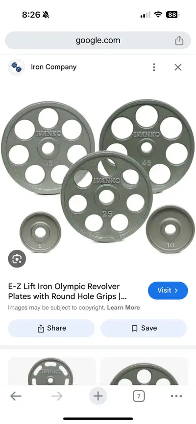 wanted- Ivanko plates and dumbbells , View more