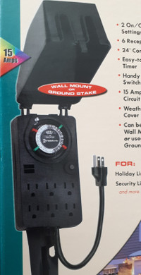 Intermatic HB1116R Heavy-Duty 15A Outdoor Timer; Louisbourg