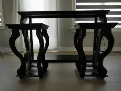Tainoki console table with two matching side tables, View more