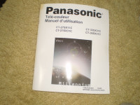 Panasonic manual for colour television