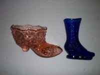 Vintage glass shoes/ (2)